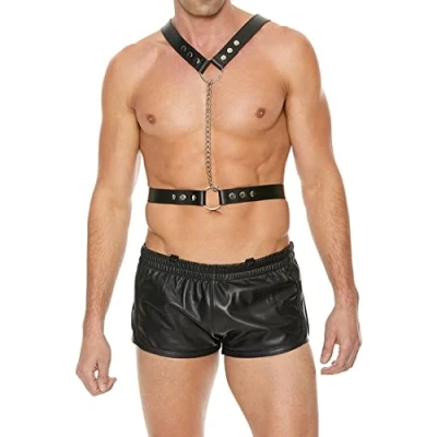 Afbeelding van Shots Ouch! Twisted Bit Leren Harnas black One Size