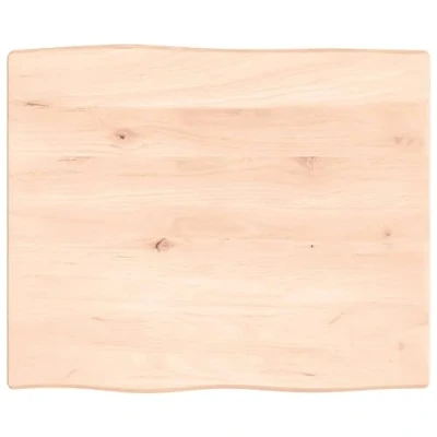Afbeelding van Tafelblad natuurlijke rand 60x50x2 cm massief eikenhout