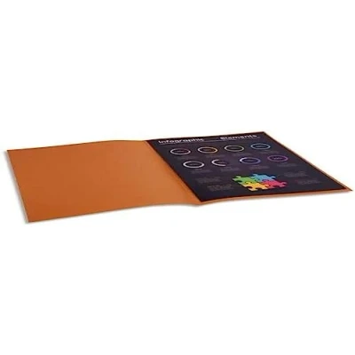 Afbeelding van Exacompta Ref. 210014E 100 stuks Rock&#039;s hardmappen 210 g/m² in krachtige kleuren PEFC gecertificeerd afmetingen 24 x 32 cm voor DIN A4 kleur Havana