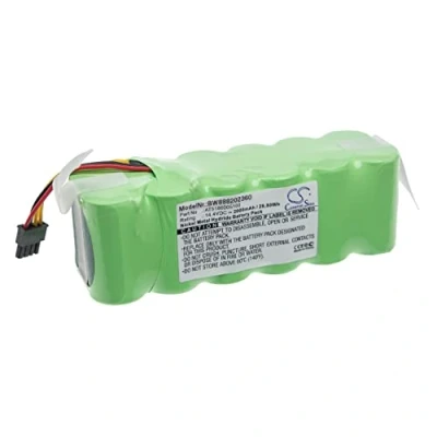 Afbeelding van vhbw Vervangende batterij voor Ariete AT5186005100 stofzuiger, huishoudelijke robot (2000 mAh, 14,4 V, NiMH)