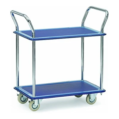 Afbeelding van fetra 3112 Etagewagen Staal Poedercoating Laadvermogen (max.): 120 kg Stralend blauw (RAL 5007)