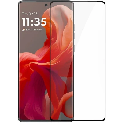 Afbeelding van Cadorabo Screenprotector geschikt voor Motorola Moto G85 Pantser film Beschermende in KRISTALHELDER Geharde (Tempered) display beschermglas 9H hardheid met 3D Touch