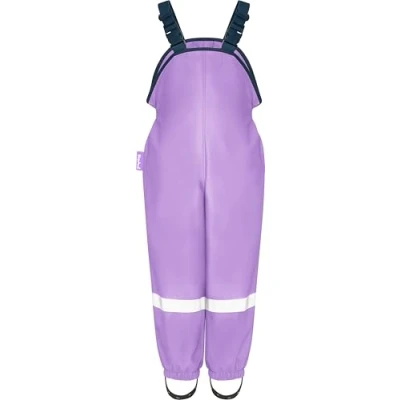 Image de Playshoes Pantalon Boue, Salopette de Pluie, sans Doublure Mixte Enfant, Lilas, 74
