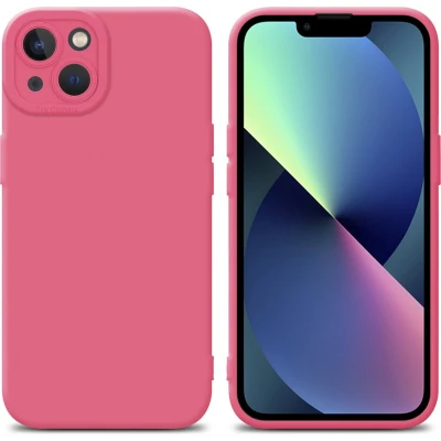 Afbeelding van Cadorabo Hoesje geschikt voor Apple iPhone 14 PLUS in Fluid ROOD Beschermhoes gemaakt van flexibel TPU silicone Cover Case