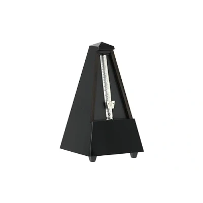 Afbeelding van Wittner M 806 metronoom Pyramide zwart glans houtbehuizing Accessoire voor keyboards