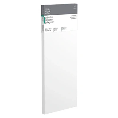Afbeelding van Winsor &amp; Newton 6206010 Professioneel spieraam van katoenmengweefsel, 385 g/m², medium korrel, ideaal voor olie en acrylverf, 20 x 50 cm