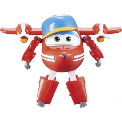 Afbeelding van Super Wings transformerende flap transformeerbaar speelgoedvliegtuig en kinderspeelgoed robotfiguur karakter robot uit de tekenfilm voor kinderen van 3 jaar ouder 12 cm