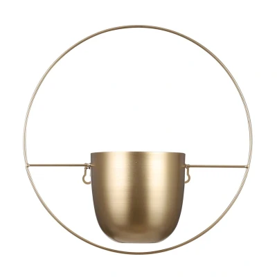 Afbeelding van Dexter Bloempot Wand L34 x B14 H34 cm Goud