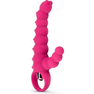 Afbeelding van Geribbelde Tarzan Vibrator Roze