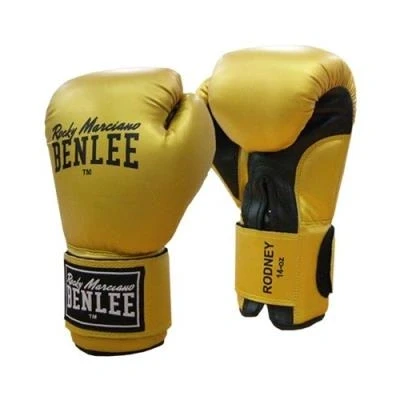 Image de Benlee rodney gants de boxe or noir 12