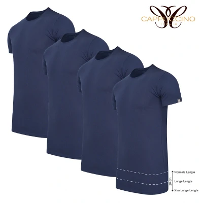 Afbeelding van Cappuccino Italia Hommes Vêtements T shirts Manches courtes Tendance Bleu S