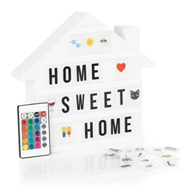 Afbeelding van EASYmaxx LED lichtbak huis 173 letters &amp; 150 moodjis