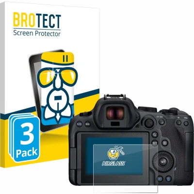 Afbeelding van BROTECT Screenprotector voor Canon EOS R6 Mark II Folie Beschermfolie Beschermglas transparant (3 Stuks)