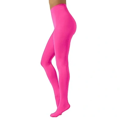 Afbeelding van Calzitaly ondoorzichtige panty van zachte microvezel, kleur M, L, XL 80 denier Made in Italy Innovatieve dames, Fuchsia