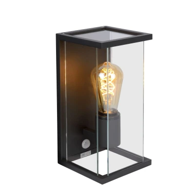 Afbeelding van Lucide CLAIRE Wandlamp Buiten 1xE27 IP54 Antraciet