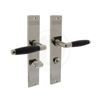 Afbeelding van Intersteel Deurkruk Ton Basic met schild WC63/8mm nikkel