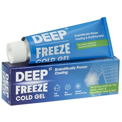 Afbeelding van Deep Freeze Cold Gel 100g Arthritis, Muscle &amp; Joint pain Muscular back Inflammation Swelling Sprains Strains Post exercise recovery