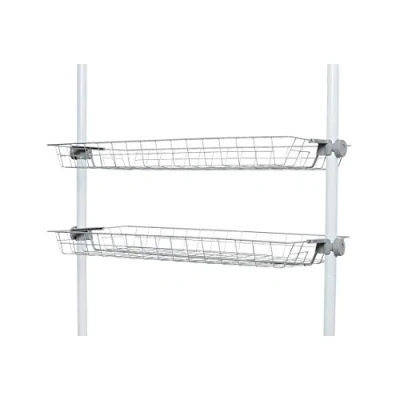 Afbeelding van Wenko Opbergmanden Herkules 94 X 8 38 Cm Rvs Grijs 2 Stuks