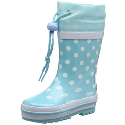 Afbeelding van Playshoes Regenlaarsje Stippen Turquoise maat 20 21EU