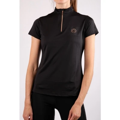 Afbeelding van Montar Poloshirt Everly Rosegold Junior Zwart 176 Agradi.be
