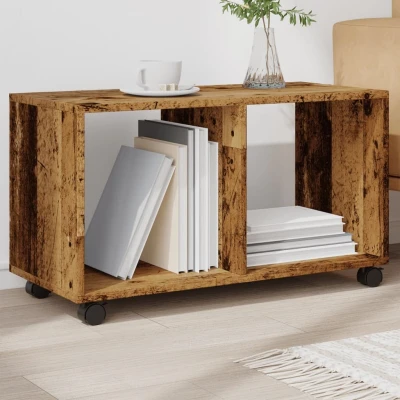 Afbeelding van vidaXL Rolkast 72x33x42,5 cm bewerkt hout oud houtkleurig