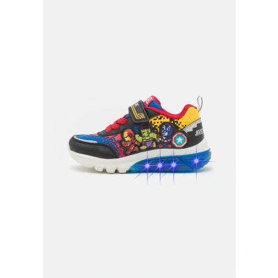 Afbeelding van Geox Marvel Avengers Ciberdron BOY Lights Sneakers laag voor kinderen, Maat: 36, Black/royal Imitatieleer/ textiel
