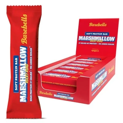 Afbeelding van Barebells Barebell Soft Protein Bars 12repen Marshmallow Rocky Road