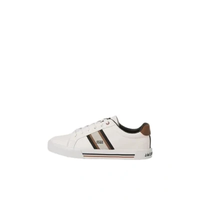 Afbeelding van Jack &amp; Jones Jfwgorgon Sneakers laag, Heren, Maat: 44, Bright white Katoen