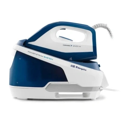Image de Centrale Vapeur Orbegozo VP 8600 17764 2400W 2L Arrêt Automatique Céramique Blanc/Bleu