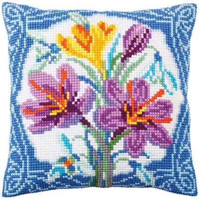 Afbeelding van Kussen borduurpakket Crocus Collection d&#039;Art