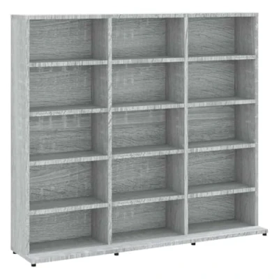 Afbeelding van vidaXL cd kast, 102 x 23 89,5 cm, gelamineerd hout, sonoma grijs