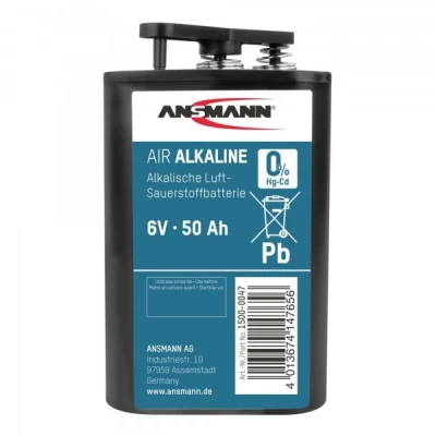 Afbeelding van 50000mAh 4R25, 430 blok accu, type 4R25C lamp accu 6 volt, 50Ah