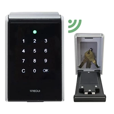 Afbeelding van Arregui Keeper E SEG013 A sleutelkluis voor buiten met Bluetooth en mobiele app, zilverkleurig