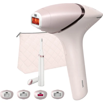 Afbeelding van Philips Lumea IPL 9900 Series Ontharingsapparaat AI haarvermindering analyse 4 opzetstukken met trimmer BRP959/00