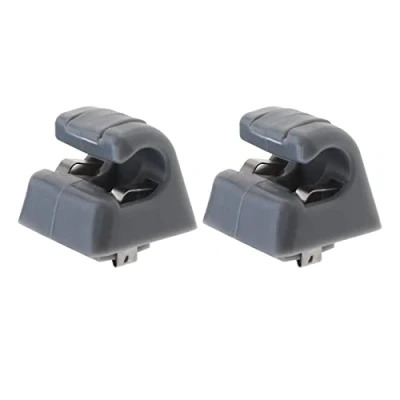 Afbeelding van YINETTECH Set van 2 autozonneschermhaken geschikt voor W123 W124 W126 W140 W201 W463 A1268100012 126 810 00 12 8412 vizieraccessoires kunststof grijs