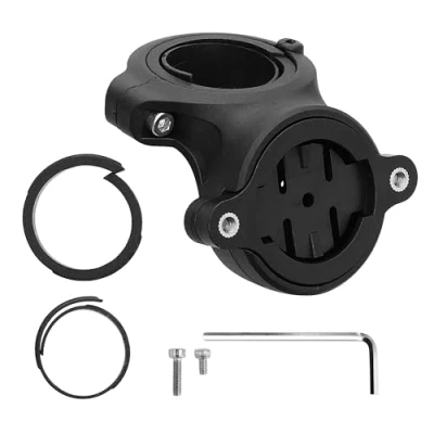 Afbeelding van kwmobile fietszadel houder geschikt voor Garmin Varia RTL510 / RTL515 RVR315 Edge 540 mount Standaard GPS of licht Achterlichthouder in zwart