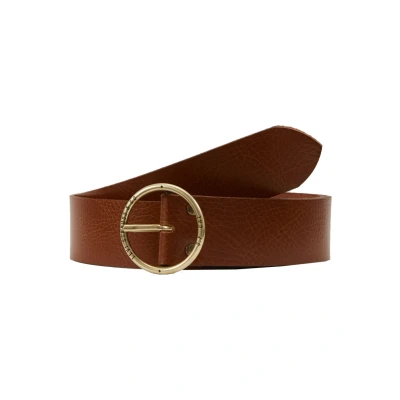Afbeelding van Levi&#039;s dames Athena riem van leer in de kleur Cognac, maat: 60 cm