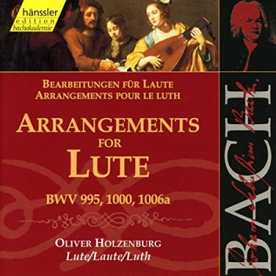 Afbeelding van Oliver Holzenburg Arrangements For Lute(Bwv 995, 1000 (CD)