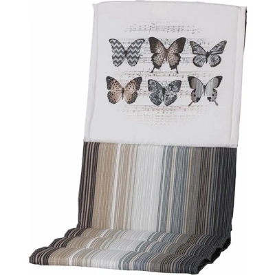 Afbeelding van Madison Tuinstoelkussen fiber 123x50 cm Butterfly taupe