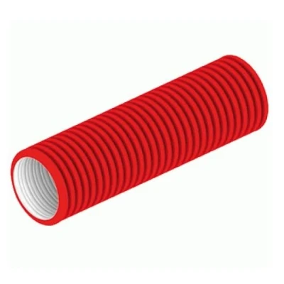 Afbeelding van Burgerhout HB plus flexi. kunststof afvoer slang 50 meter rood Ø75mm