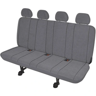 Afbeelding van HP Autozubehör 22416 Autostoelhoes 5 delig Polyester Grijs Achterbank (4 zits)
