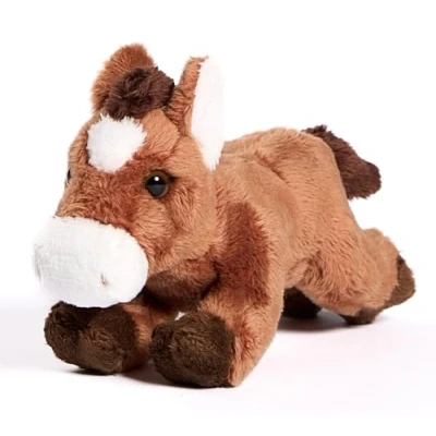 Afbeelding van Uni Toys Peluche cheval allongé 18 cm (longueur) Doudou