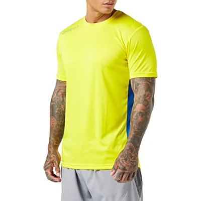 Afbeelding van Uhlsport Essential Sportshirt Maat 104 Unisex geel/blauw