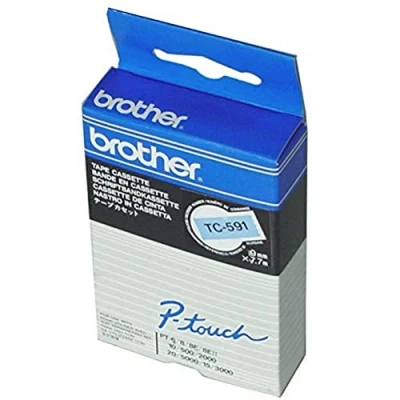 Afbeelding van Brother Tape Cassette standard capacity TC101A white/transparent