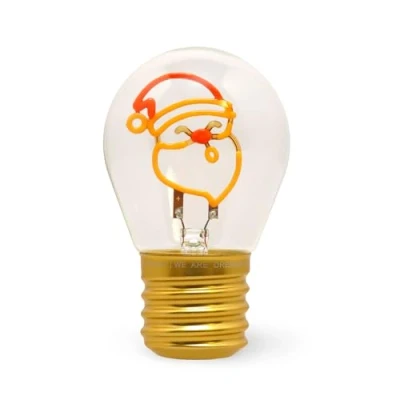 Afbeelding van Lamp LIGHT BULB SHAPED SANTA CLAUS