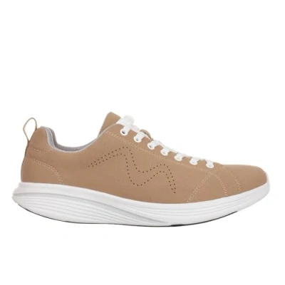 Afbeelding van MBT M1500 Slip on sportschoenen voor dames met sportieve veters, anatomisch en comfortabel wandelen, fysiologische schoenen, comfort stabiliteit, gebogen zool, moderne sneakers, Bruin