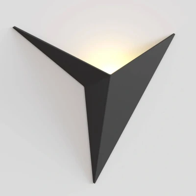 Afbeelding van LED wandlamp Trame zwart