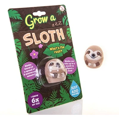 Afbeelding van Grow Your Own Pet Sloth Speelgoed Gewoon water toevoegen Grappig Cadeau voor Kinderen