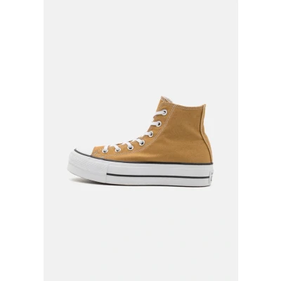 Afbeelding van Converse Chuck Taylor ALL STAR LIFT Sneakers hoog, Dames, Maat: 39.5, Trek tan/white/black Textiel