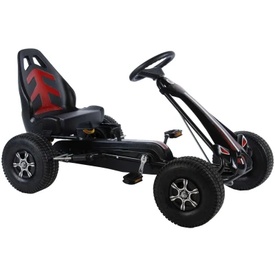 Afbeelding van Volare Go Kart Racing Car Jongens Groot Luchtbanden Zwart